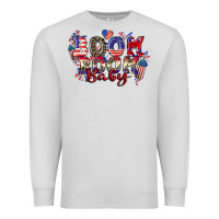 Dove Grey Boom boom baby 4th of july Premium Sweatshirt - CowGirlArtShop