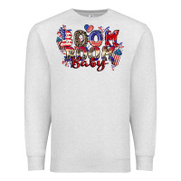 Oatmeal Heather Boom boom baby 4th of july Premium Sweatshirt - CowGirlArtShop