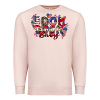 Pale Pink Boom boom baby 4th of july Premium Sweatshirt - CowGirlArtShop
