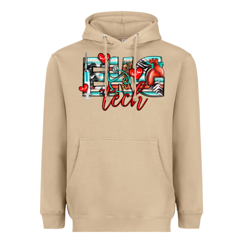 Ekg Tech Heavyweight Hoodie by texasbilliewilder | Teevron