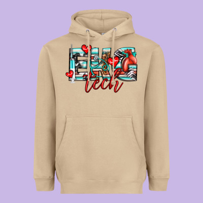 Ekg Tech Heavyweight Hoodie Designed By Texasbilliewilder