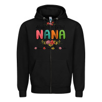 Black blessed to be called nana Zipper Hoodie - MaliasSmallBusiness