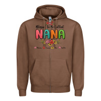 Chestnut blessed to be called nana Zipper Hoodie - MaliasSmallBusiness