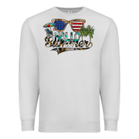 Dove Grey hello summer Premium Sweatshirt - SublimationCraftShop