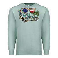 Seafoam hello summer Premium Sweatshirt - SublimationCraftShop