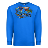 True Royal hello summer Premium Sweatshirt - SublimationCraftShop