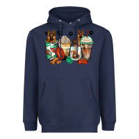 Navy german shepherds coffee cups Heavyweight Hoodie - Zillion Design Studio
