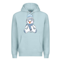 Blue Mist winter snowman Premium Hoodie - AdoDesignShop