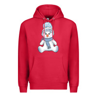 Cardinal winter snowman Premium Hoodie - AdoDesignShop