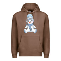 Chestnut winter snowman Premium Hoodie - AdoDesignShop