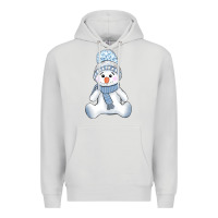 Dove Grey winter snowman Premium Hoodie - AdoDesignShop