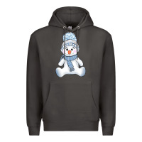 Smoke winter snowman Premium Hoodie - AdoDesignShop