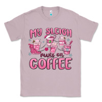Lilac my sleigh runs on coffee Classic Tee - MaliasSmallBusiness
