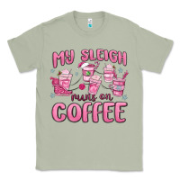 Matcha my sleigh runs on coffee Classic Tee - MaliasSmallBusiness
