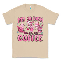Mushroom my sleigh runs on coffee Classic Tee - MaliasSmallBusiness
