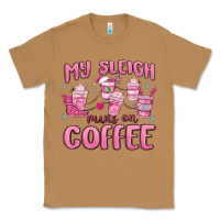 Toasted Coconut my sleigh runs on coffee Classic Tee - MaliasSmallBusiness