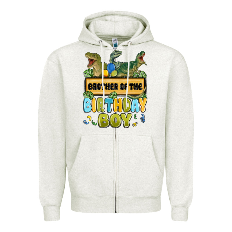 Brother Of The Birthday Boy Zipper Hoodie by MaliasSmallBusiness | Teevron