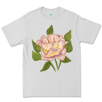 Dove Grey Life Of The Party Rose Premium Tee - LillyAllenDesigns