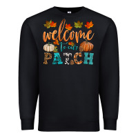 Black welcome to our patch Premium Sweatshirt - HRA Design Shop