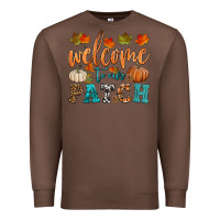 Chestnut welcome to our patch Premium Sweatshirt - HRA Design Shop