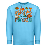 Ocean Blue welcome to our patch Premium Sweatshirt - HRA Design Shop