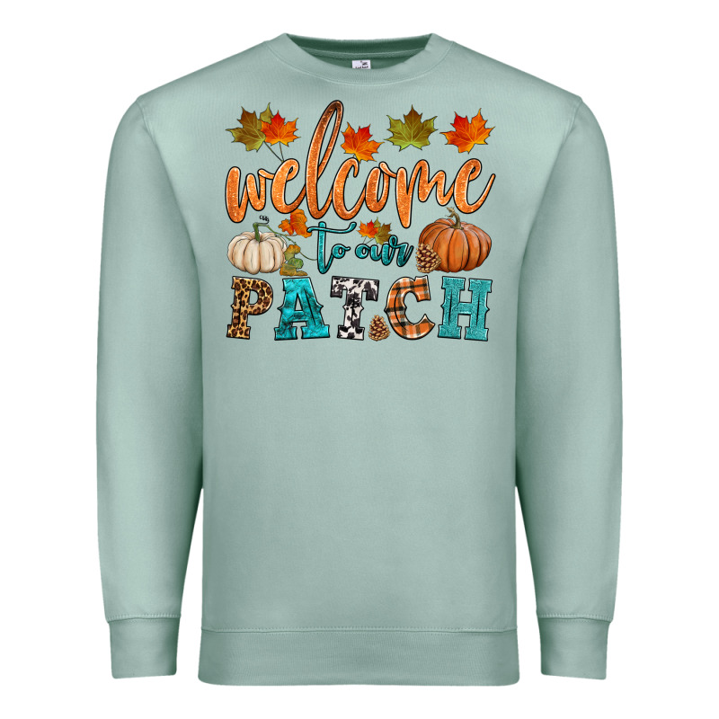 Welcome To Our Patch Premium Sweatshirt by HRA Design Shop | Teevron