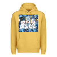 Antique Gold snowman tumbler Premium Hoodie - AdoDesignShop