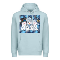 Blue Mist snowman tumbler Premium Hoodie - AdoDesignShop