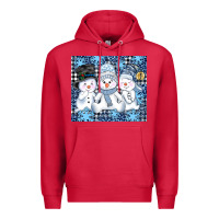 Cardinal snowman tumbler Premium Hoodie - AdoDesignShop