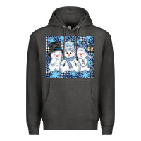 Charcoal Heather snowman tumbler Premium Hoodie - AdoDesignShop