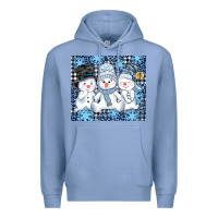 Colony Blue snowman tumbler Premium Hoodie - AdoDesignShop