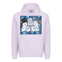 Lilac snowman tumbler Premium Hoodie - AdoDesignShop