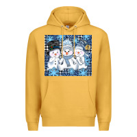 Mustard snowman tumbler Premium Hoodie - AdoDesignShop