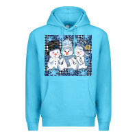 Ocean Blue snowman tumbler Premium Hoodie - AdoDesignShop