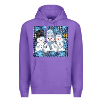 Purple snowman tumbler Premium Hoodie - AdoDesignShop