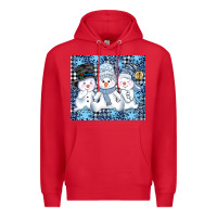 Red snowman tumbler Premium Hoodie - AdoDesignShop