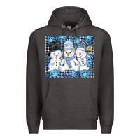 Smoke snowman tumbler Premium Hoodie - AdoDesignShop