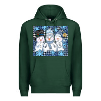 Sports Green snowman tumbler Premium Hoodie - AdoDesignShop