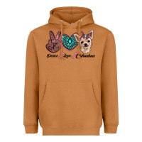Meerkat peace love chihuahua Heavyweight Hoodie - RanaPortraitStore