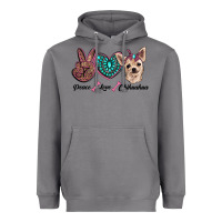Storm peace love chihuahua Heavyweight Hoodie - RanaPortraitStore