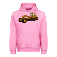 Fuchsia Pink Motor Grader Urban Hoodie - LillyAllenDesigns