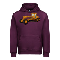 Mauve Wine Motor Grader Urban Hoodie - LillyAllenDesigns