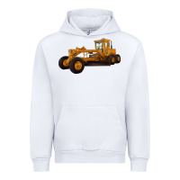 White Motor Grader Urban Hoodie - LillyAllenDesigns