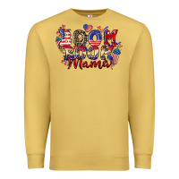 Antique Gold Boom boom Mama 4th of july Premium Sweatshirt - CowGirlArtShop