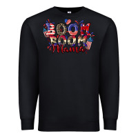 Black Boom boom Mama 4th of july Premium Sweatshirt - CowGirlArtShop