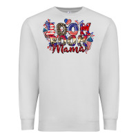 Dove Grey Boom boom Mama 4th of july Premium Sweatshirt - CowGirlArtShop