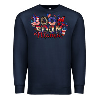 Navy Boom boom Mama 4th of july Premium Sweatshirt - CowGirlArtShop