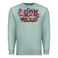 Seafoam Boom boom Mama 4th of july Premium Sweatshirt - CowGirlArtShop