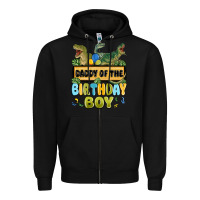 Black daddy of the birthday boy Zipper Hoodie - MaliasSmallBusiness
