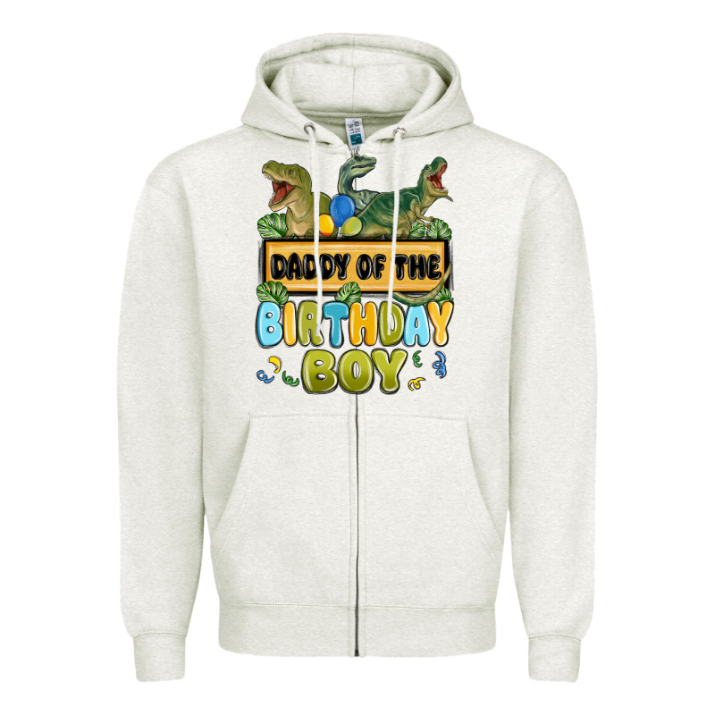 Daddy Of The Birthday Boy Zipper Hoodie by MaliasSmallBusiness | Teevron